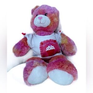 Build-a-bear‎ Workshop Pink Tye Dye Teddy Bear "You are Sweat!" 17"